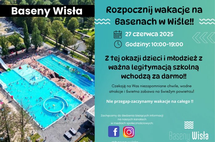 Rozpoczęcie wakacji na basenach